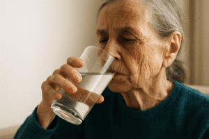 can an elderly person die from dehydration